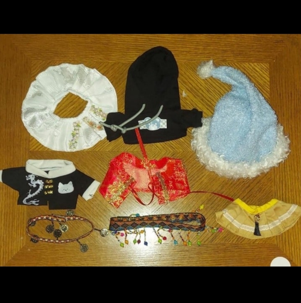 20cm plush doll clothes lot